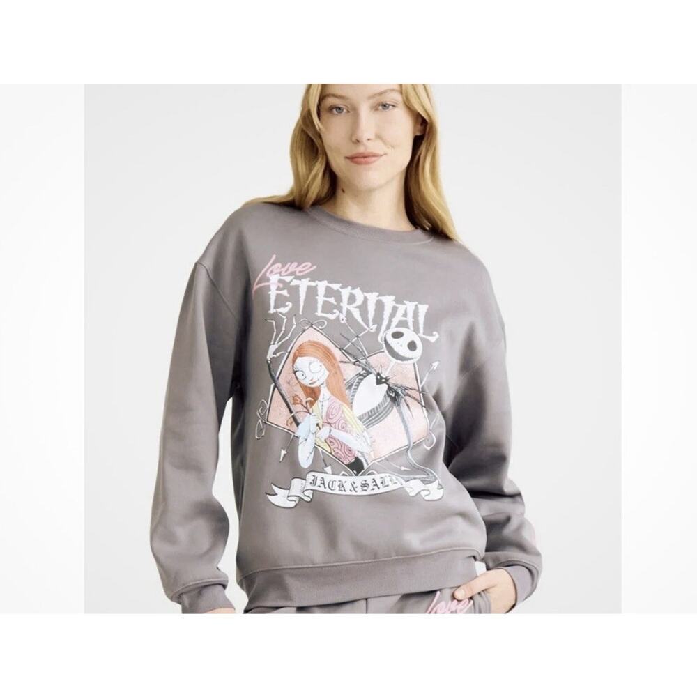 Disney's Nightmare Before Christmas Sweatshirt XXL Sally & Jack Love Eternal